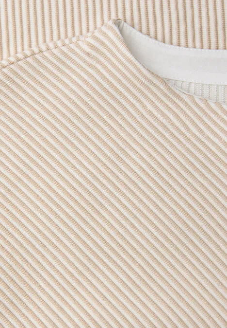 T-shirt structuré deux tons off white T-shirt structuré deux tons off white