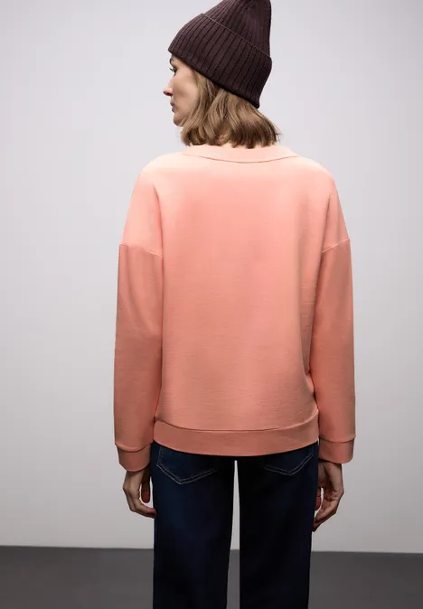 Shirt mit Wording light apricot
