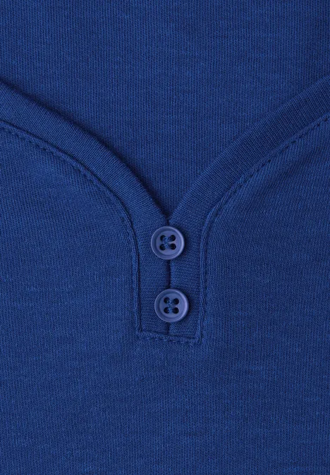 T-shirt basique avec détail de boutons null