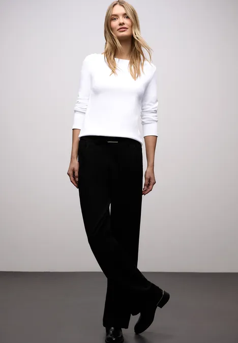 Shirt mit Knopfdetails White