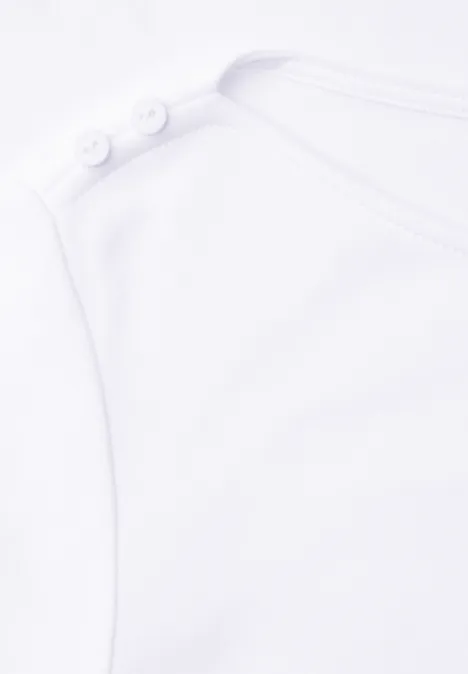 Shirt mit Knopfdetails White