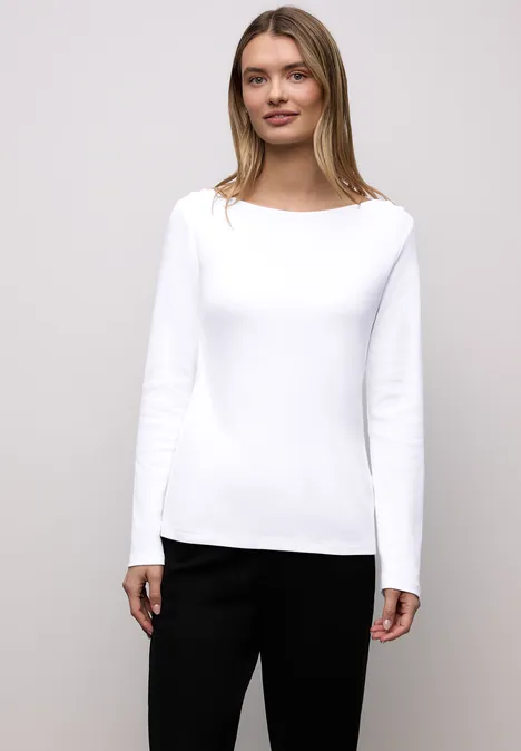 Shirt mit Knopfdetails White