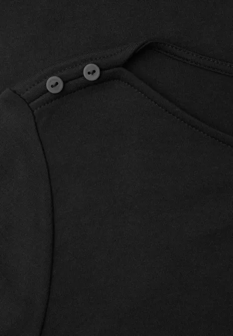 Shirt mit Knopfdetails Black Shirt mit Knopfdetails Black