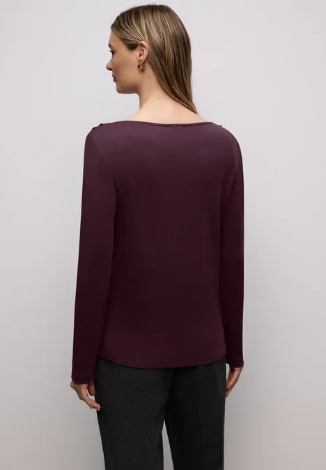 Shirt mit Knopfdetails jazz berry