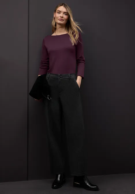 Shirt mit Knopfdetails jazz berry