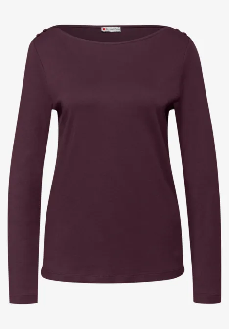 Shirt mit Knopfdetails jazz berry