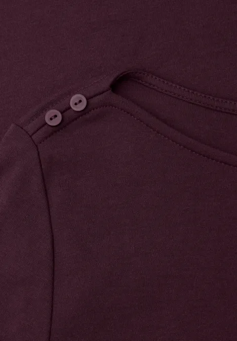Shirt mit Knopfdetails jazz berry