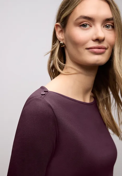 Shirt mit Knopfdetails jazz berry