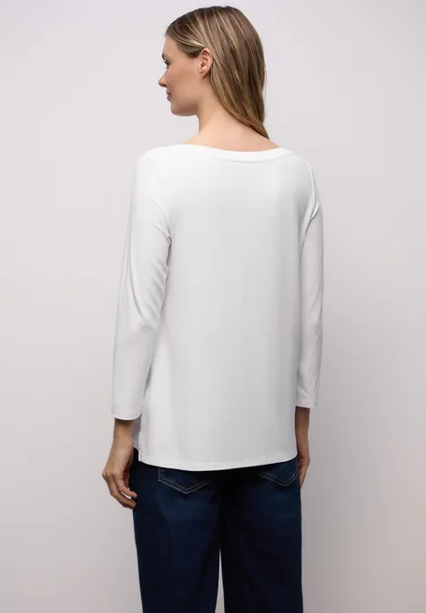 Chemise à manches longues White