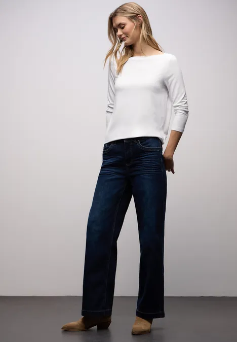 Chemise à manches longues White