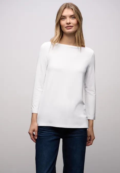 Chemise à manches longues White