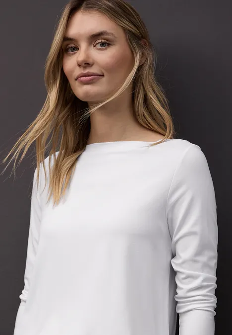 Chemise à manches longues White