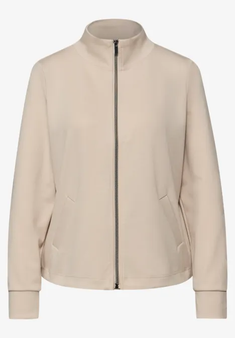 Veste avec cordon de serrage cotton beige