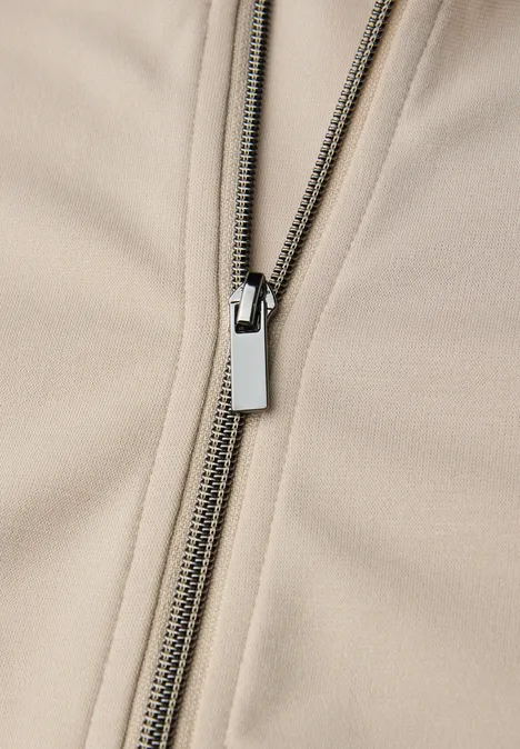 Veste avec cordon de serrage cotton beige