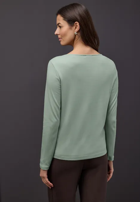 Shirt in Unifarbe dark serene green Shirt in Unifarbe dark serene green