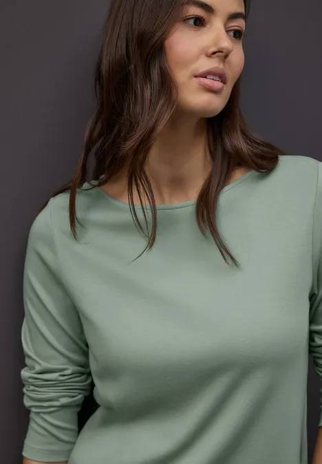 Shirt in Unifarbe dark serene green Shirt in Unifarbe dark serene green