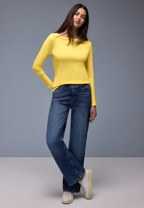 T-shirt en couleur unie bloom yellow