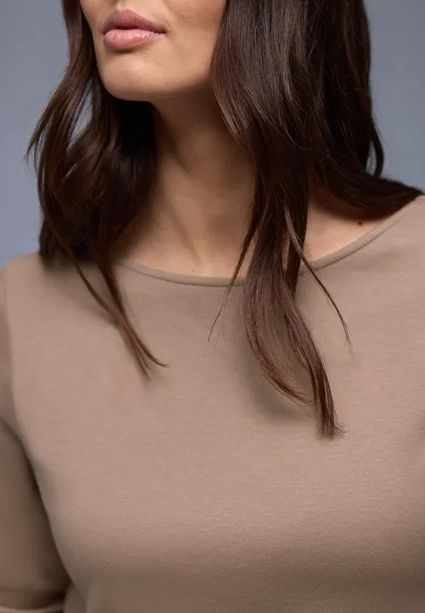 Shirt in Unifarbe light terra mocha Shirt in Unifarbe light terra mocha