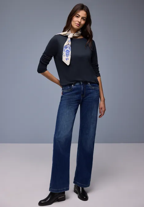 Shirt in Unifarbe shadowed navy Shirt in Unifarbe shadowed navy