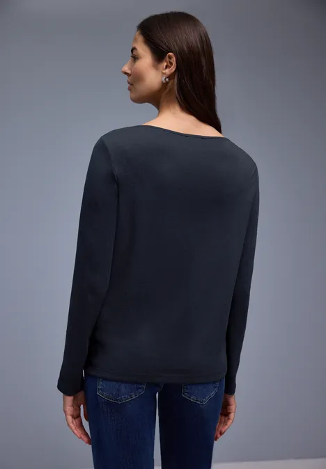 Shirt in Unifarbe shadowed navy Shirt in Unifarbe shadowed navy