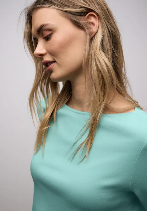 T-shirt en couleur unie misty mint