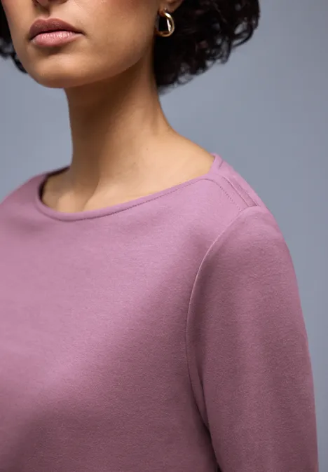 T-shirt en couleur unie muted plum