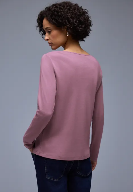 T-shirt en couleur unie muted plum