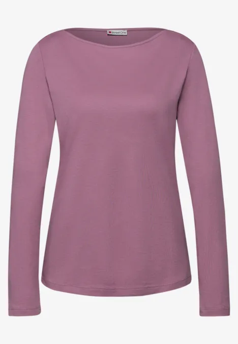 T-shirt en couleur unie muted plum