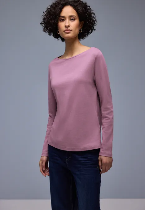 T-shirt en couleur unie muted plum
