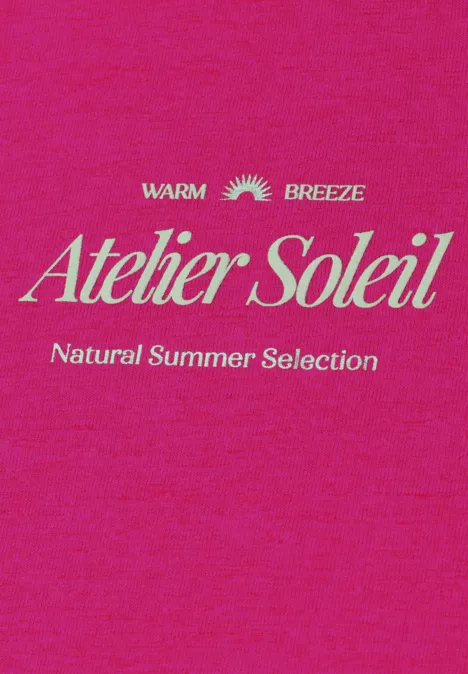 T-Shirt mit Rundhals und Wording magenta dream T-Shirt mit Rundhals und Wording magenta dream