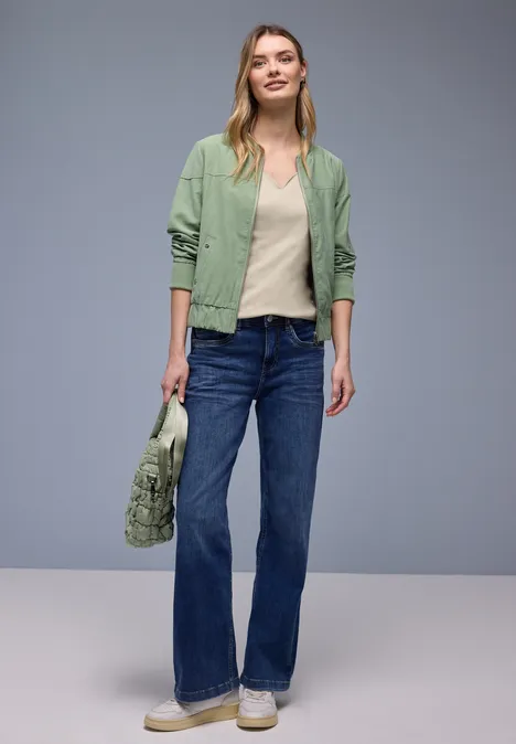 Shirt mit Herzausschnitt cotton beige Shirt mit Herzausschnitt cotton beige