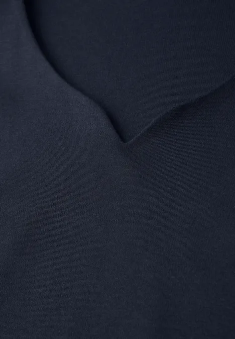 Shirt mit Herzausschnitt shadowed navy
