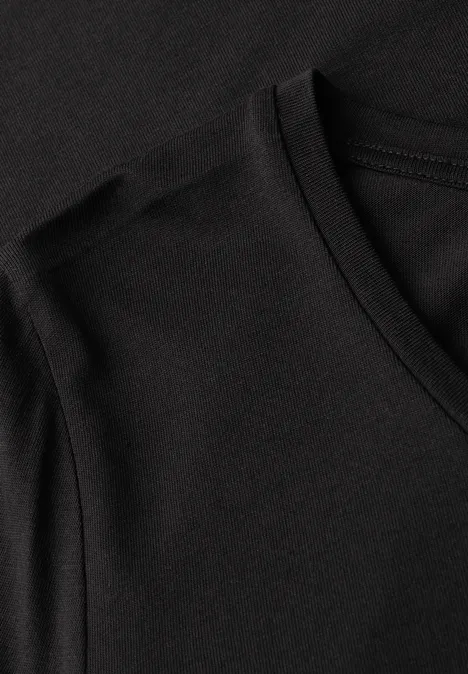 Shirt met omslag Black