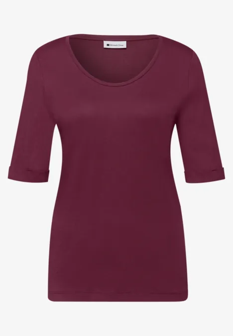 T-shirt avec turn-up truffle red T-shirt avec turn-up truffle red