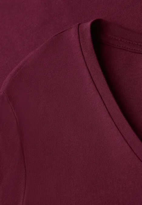 T-shirt avec turn-up truffle red T-shirt avec turn-up truffle red