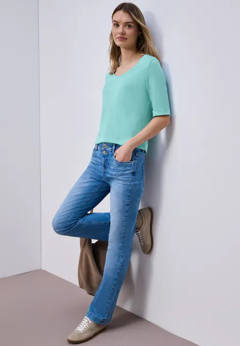 Koszulka z Turn-Up misty mint Koszulka z Turn-Up misty mint