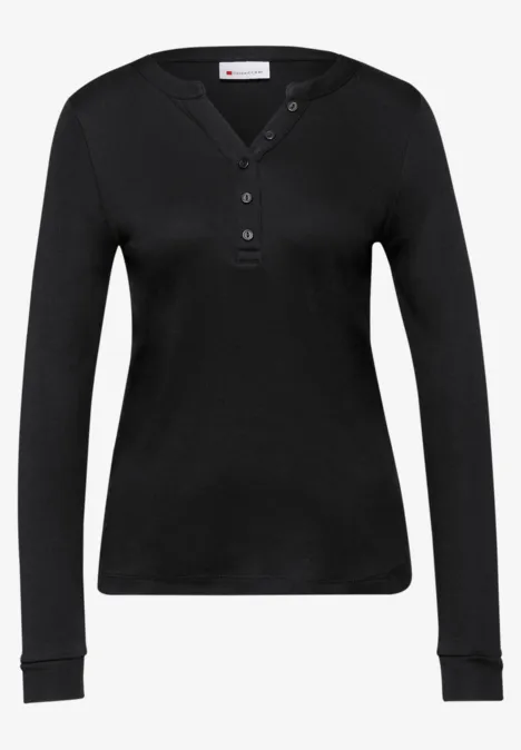 T-shirt en couleur unie Black