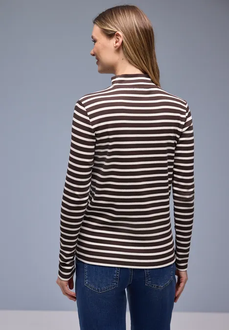 T-shirt à rayures molten earth