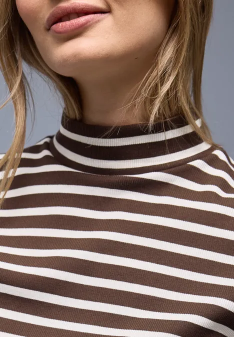 T-shirt à rayures molten earth