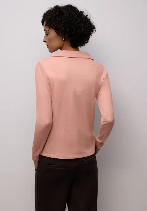 Poloshirt light apricot mel.