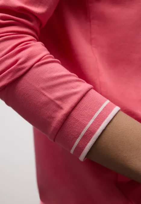 Shirt im Blusen-Look striking coral