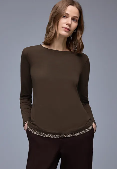 Shirt met leo details molten earth Shirt met leo details molten earth