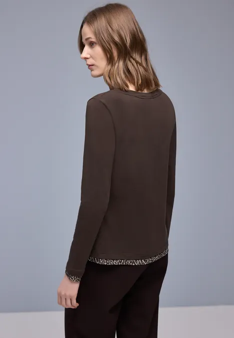 Shirt met leo details molten earth Shirt met leo details molten earth