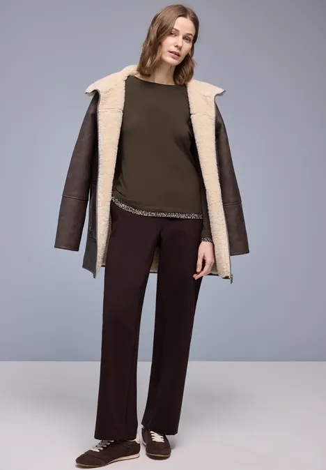 Shirt met leo details molten earth Shirt met leo details molten earth