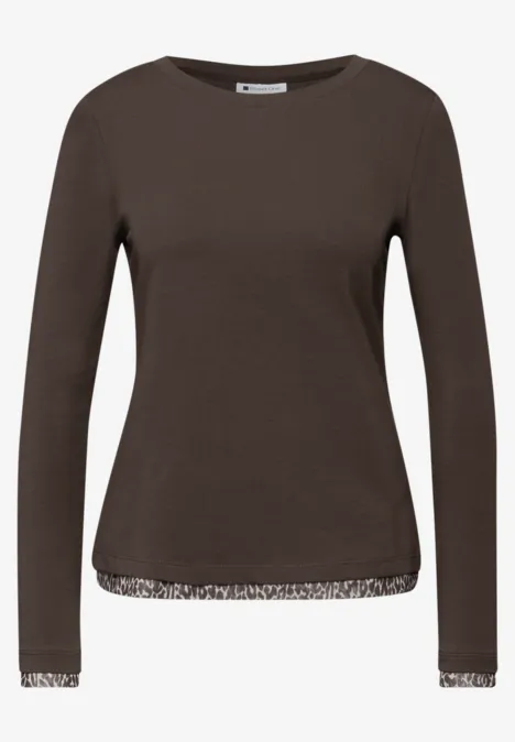 Shirt met leo details molten earth Shirt met leo details molten earth