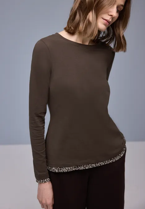 Shirt met leo details molten earth Shirt met leo details molten earth