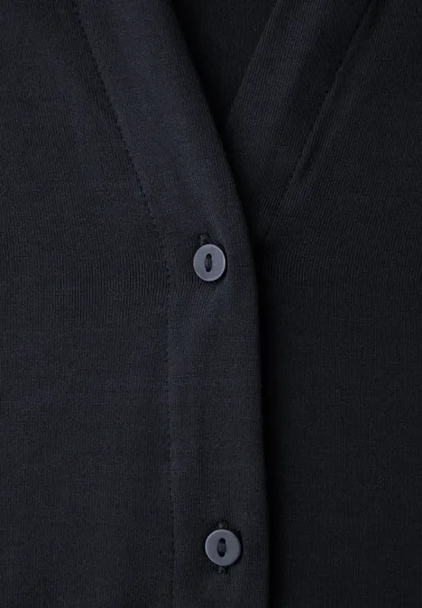 Shirt im Blusen-Look shadowed navy