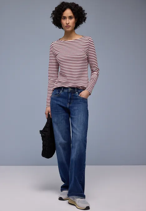 Gestreiftes Shirt truffle red Gestreiftes Shirt truffle red