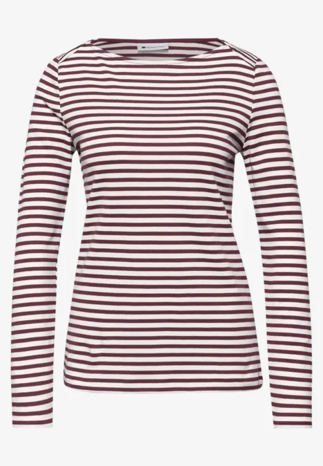 Gestreiftes Shirt truffle red Gestreiftes Shirt truffle red