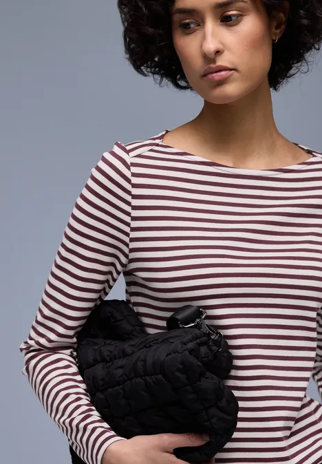 Gestreiftes Shirt truffle red Gestreiftes Shirt truffle red